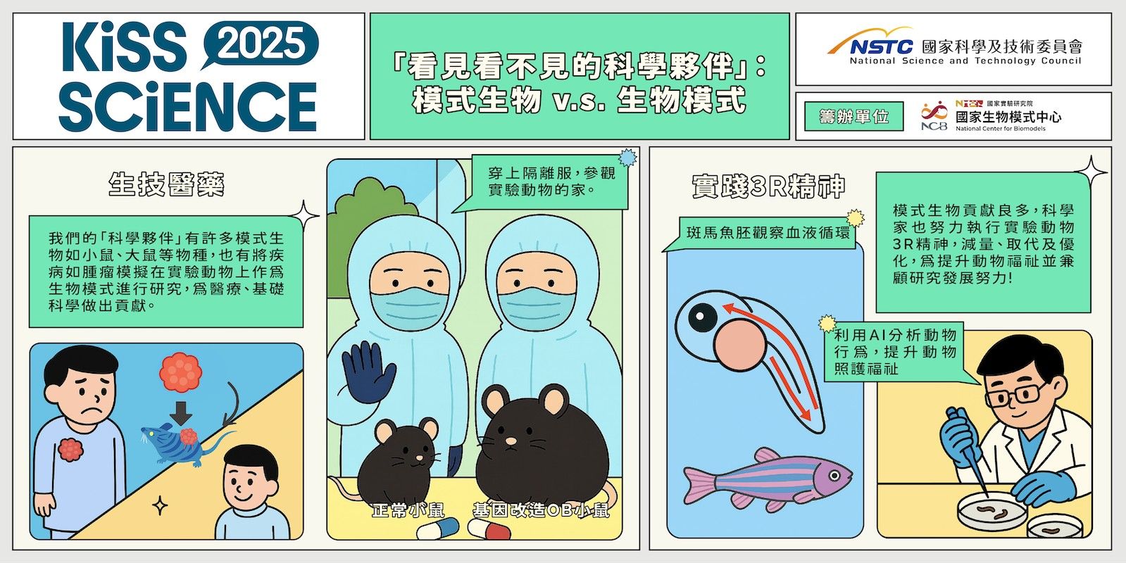 「看見看不見的科學夥伴」:模式生物的世界