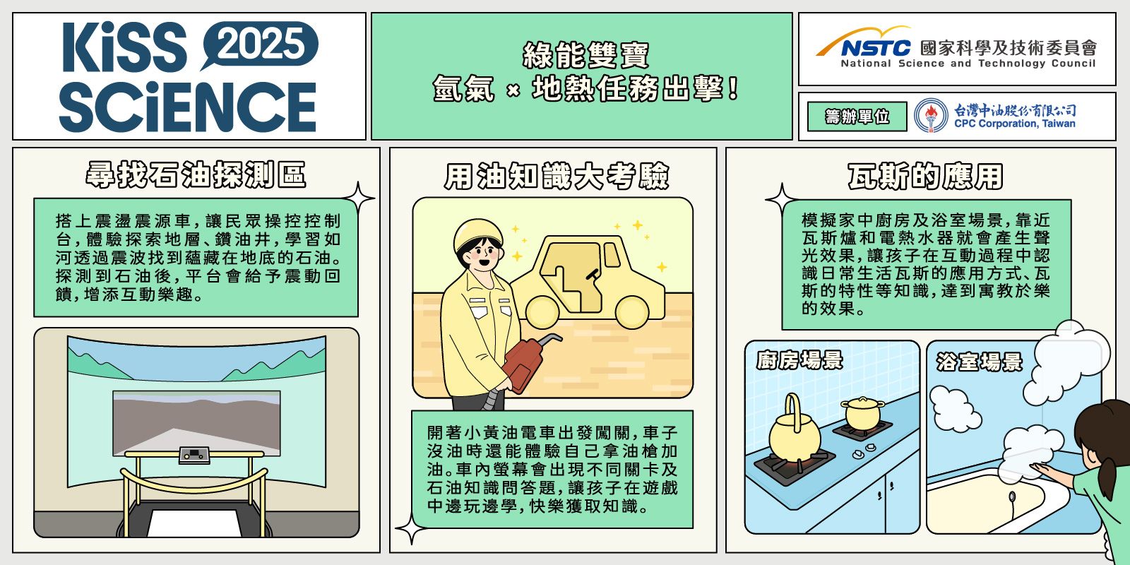 綠能雙寶:氫氣 × 地熱任務出擊!